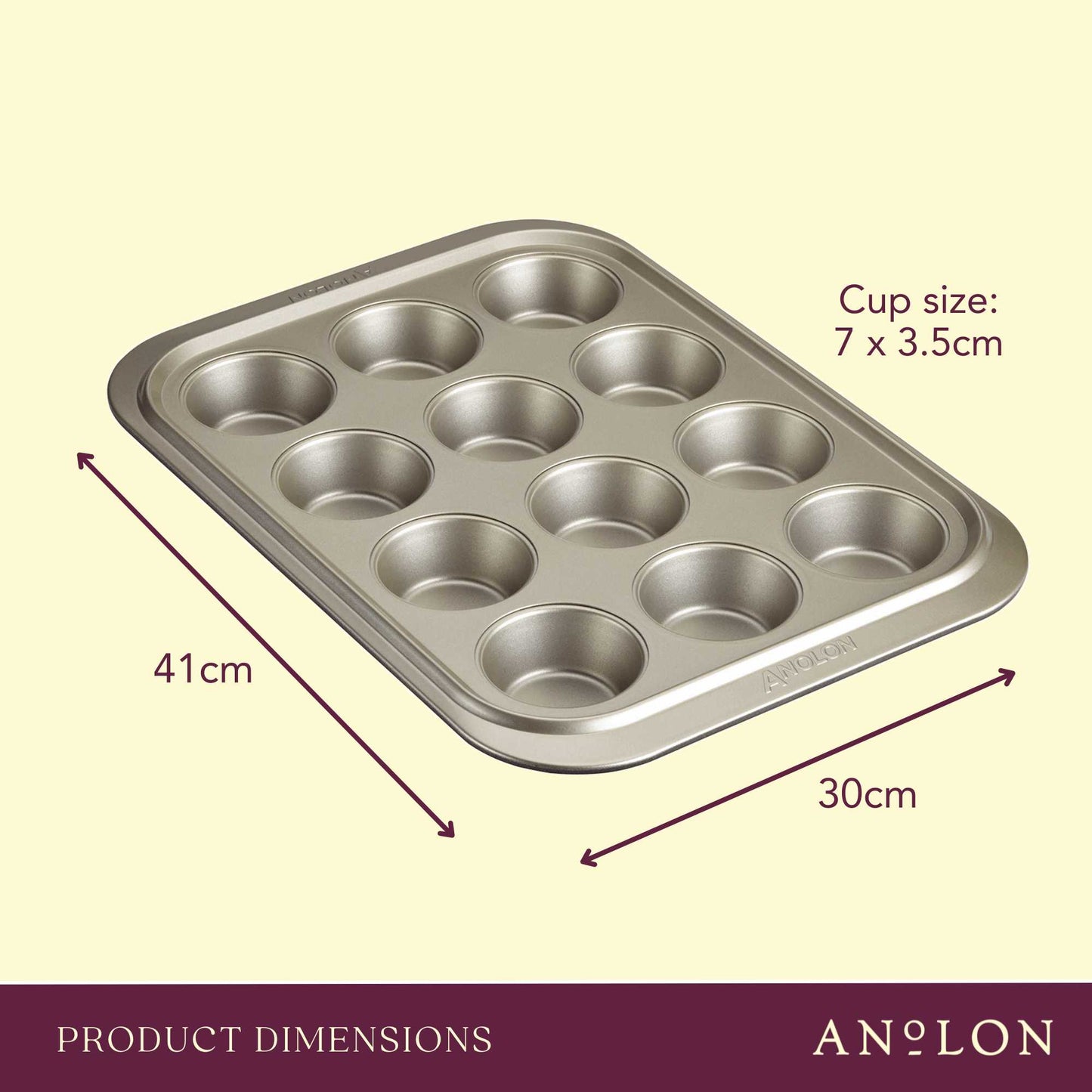 Anolon Ceramic Reinforced Muffin Pan 12 Cup