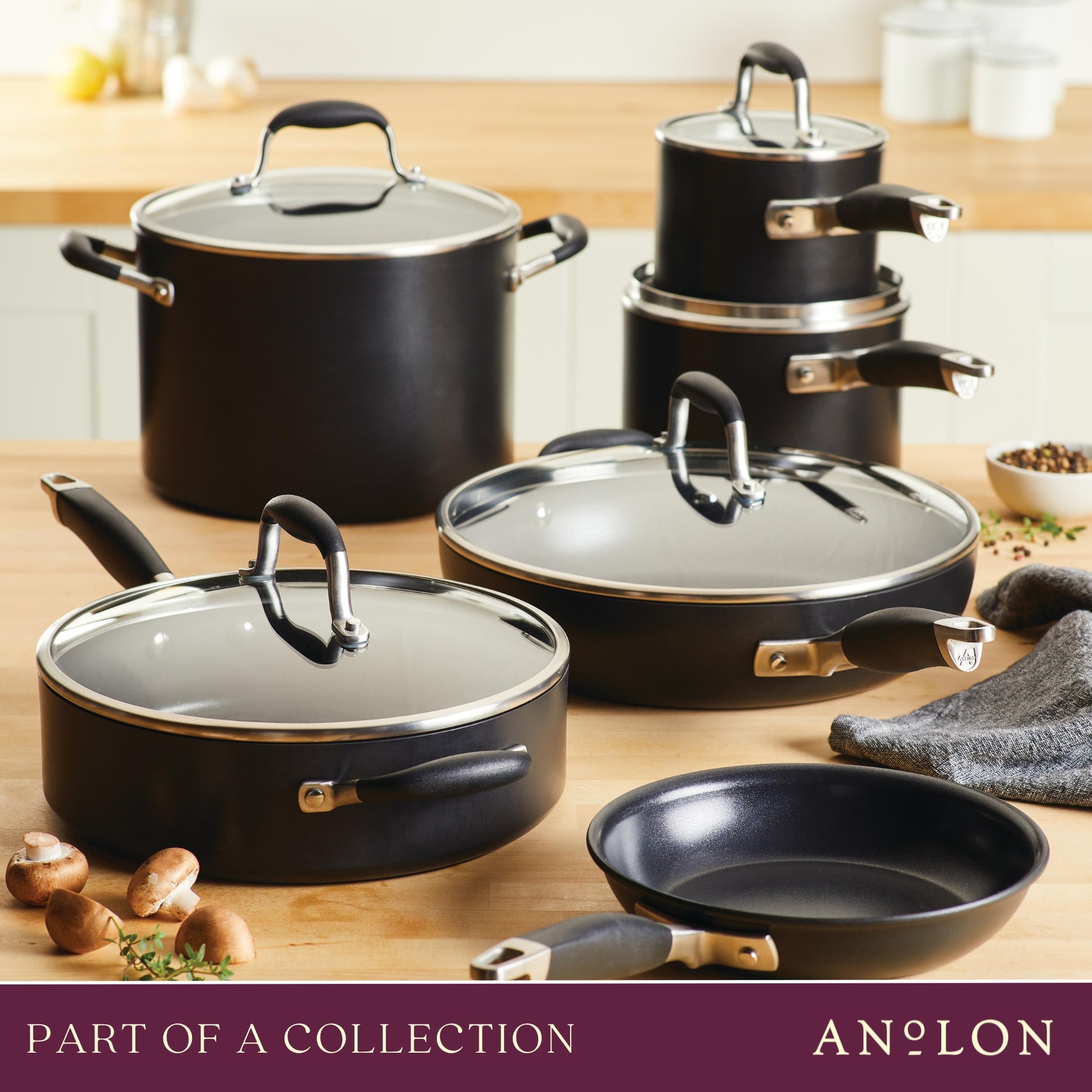 Anolon Advanced Home Hard-Anodized Nonstick Ultimate Pan, 12