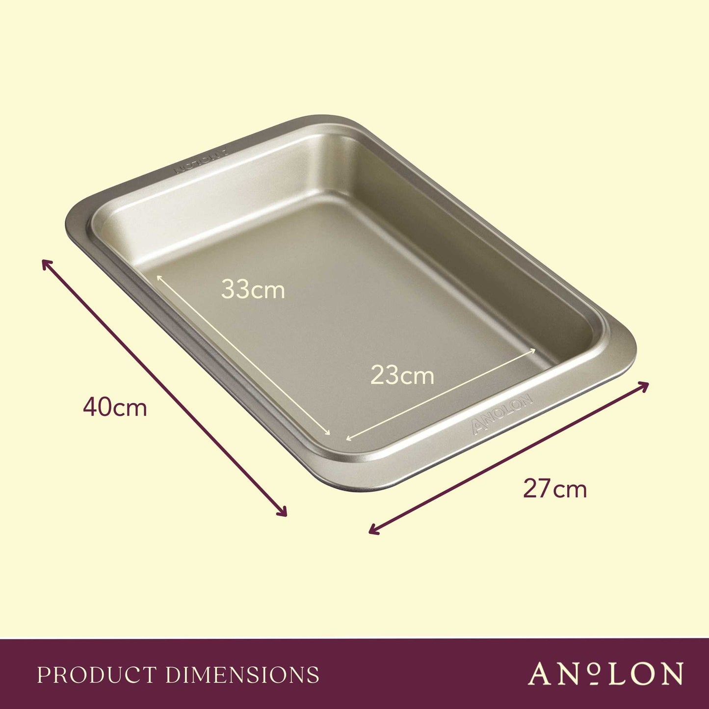 Anolon Ceramic Reinforced Rectangular Baking Pan 23 x 33cm