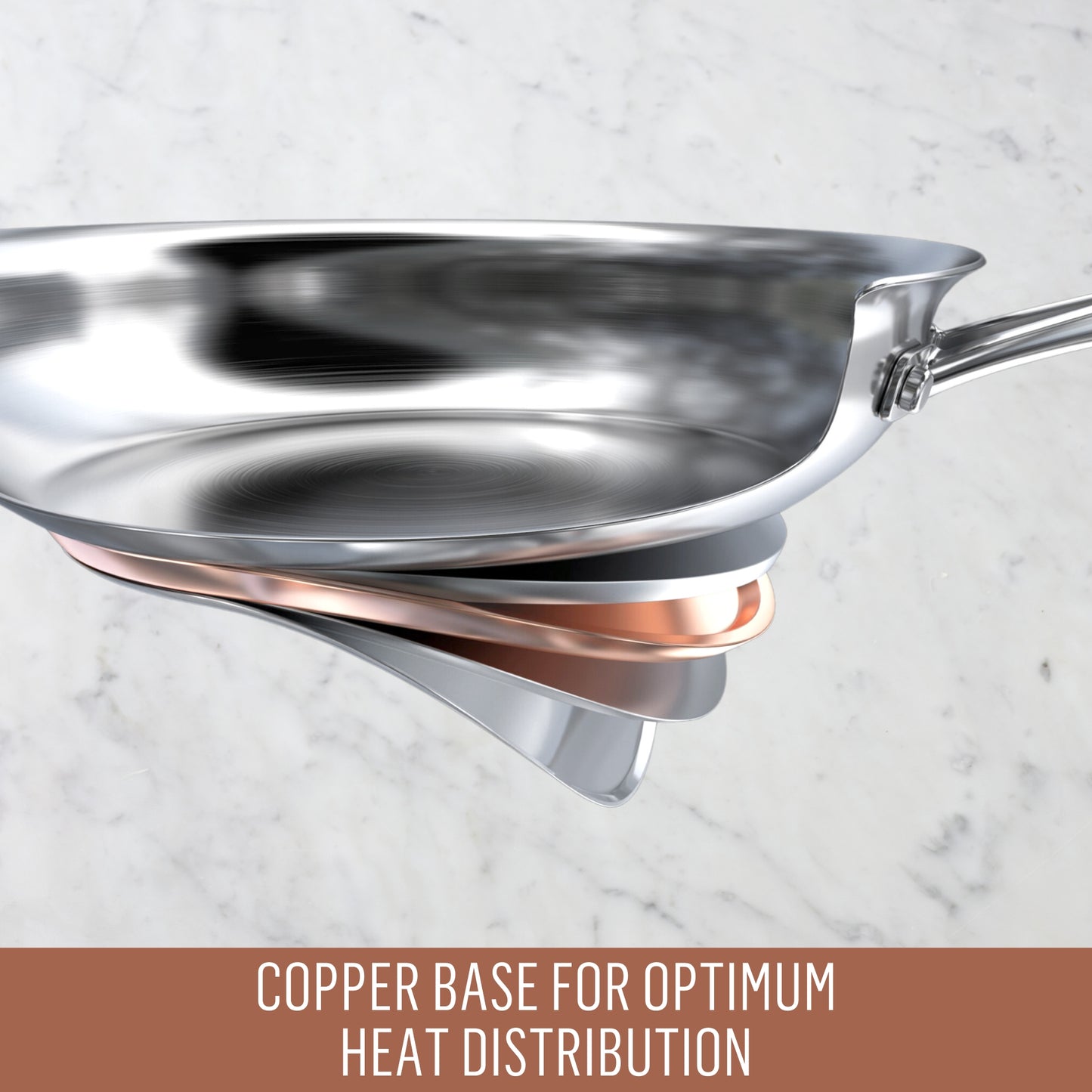 Essteele Per Vita Copper Base Stainless Steel Covered Saucepan 14cm/1.2L