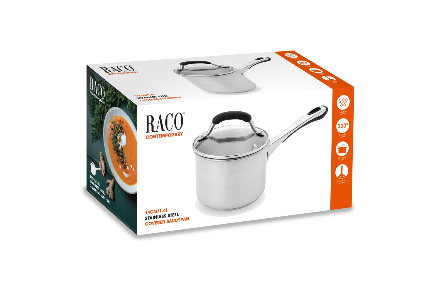 RACO Contemporary Stainless Steel Induction Saucepan 14cm/1.4L