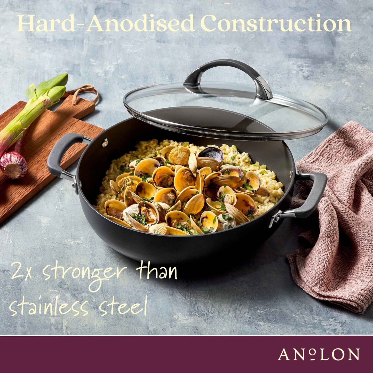 Anolon Endurance+ Nonstick Induction Covered Risotto 30cm/5.2L