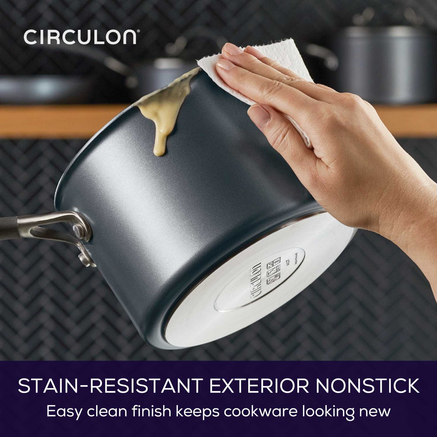 Circulon ScratchDefense A1 Nonstick Induction Skillet  21.5cm & Casserole 28.5cm