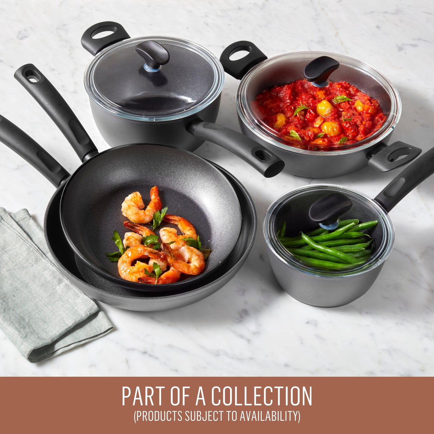 Essteele Per Benessere Ceramic Nonstick Induction 5 Piece Cookware Set