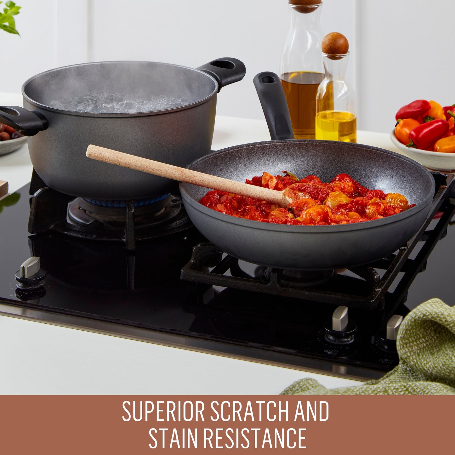 Essteele Per Benessere Ceramic Nonstick Induction 5 Piece Cookware Set