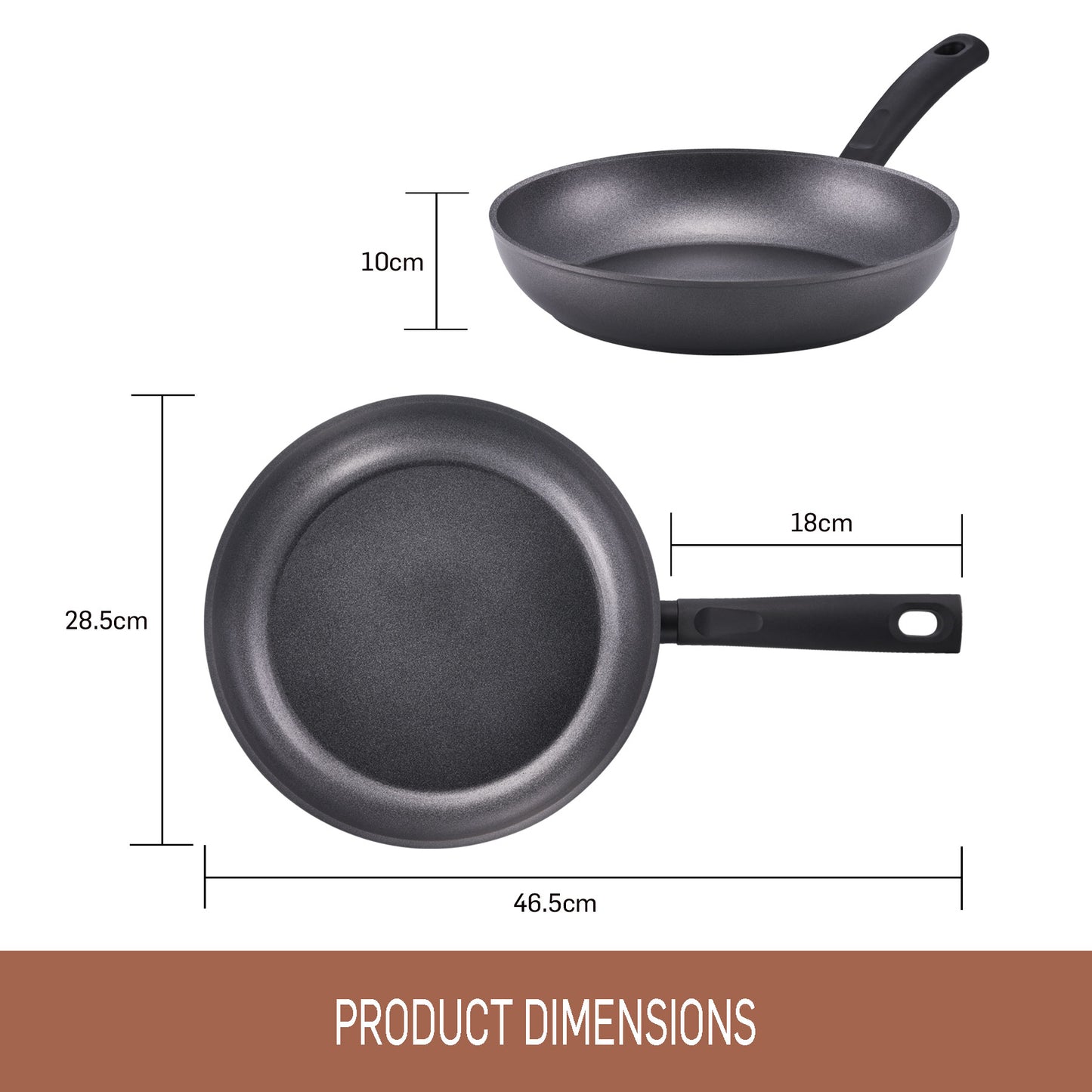 Essteele Per Benessere Ceramic Nonstick Induction Open Skillet 28cm