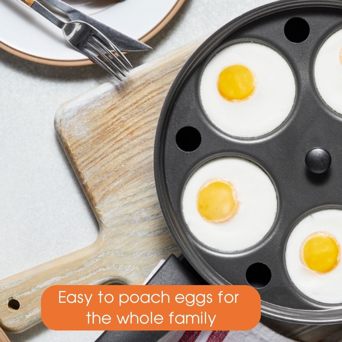 RACO Contemporary Nonstick Induction Egg Poacher 20cm