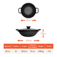 Meyer Pre-Seasoned Cast Iron Induction Wok/Kadai 26cm